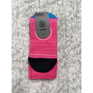 G/FORE Mens Pray For Birdies Crew Golf Socks Knockout Pink GMA000003 S/M